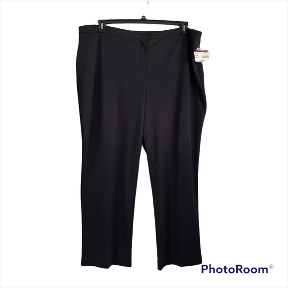 NWT Womens Covington Black Ponte Pants RN# 15099 Plus Size 24W **NEW** - Picture 2 of 5